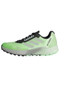 adidas Terrex AGRAVIC FLOW 2.0  - Trail hardloopschoenen - semi green spark   wondersilver   core black