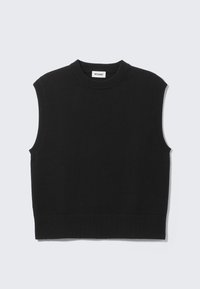 ISAK VEST - Strickpullover - black dark