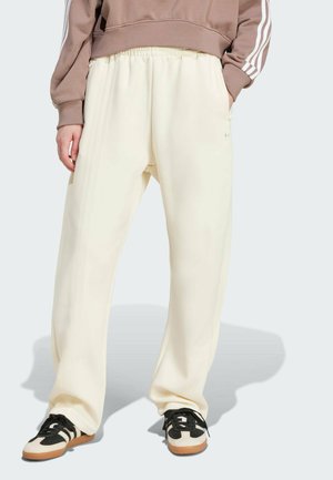 OVERSIZED 3-STRIPES LOOSE - Tracksuit bottoms - cream white