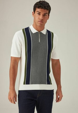 STRIPE REGULAR FIT - Polo marškinėliai - white