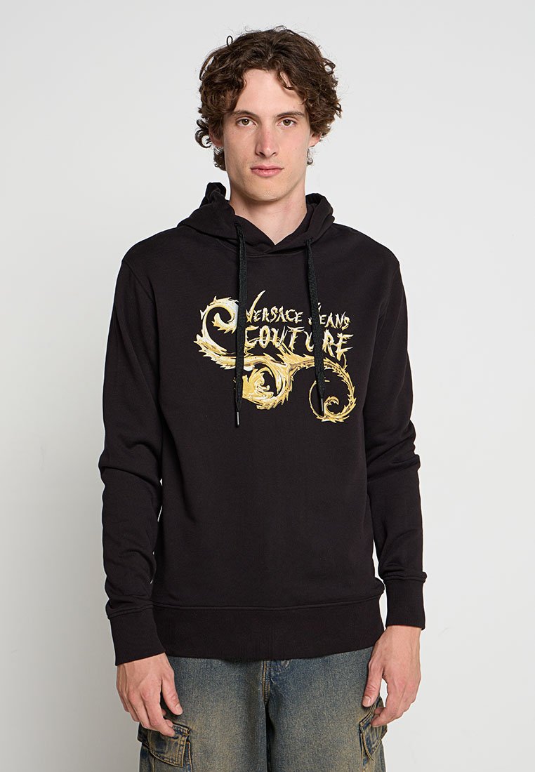 Versace Jeans Couture Hoodie antraciet gemêleerd Versace Jeans Couture Hoodie antraciet gemêleerd