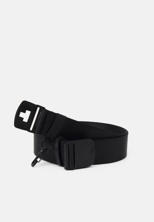 Cinturón Unisex Urban Classics - Poliéster Brillante, Hebilla Metálica Con Logo, Ajuste Fácil