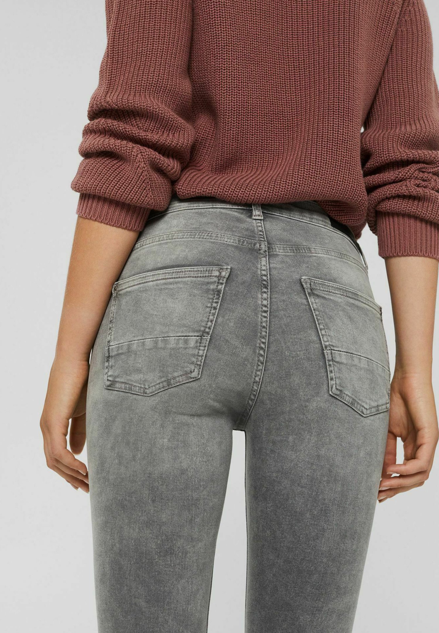Esprit Jeans Skinny Fit - grey medium washed/Grijs denim/greydenim - Zalando .nl