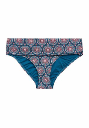 Next TWIST FRONT ROLL TOP - Bas de bikini - teal blue tile