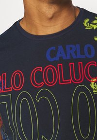 Carlo Colucci Camiseta estampada - dark blue