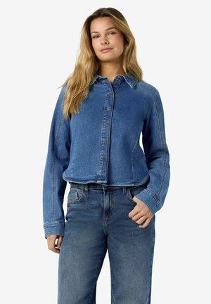 Noisy May DENIM SHIRT NMGINA - Overhemdblouse - medium blue denim