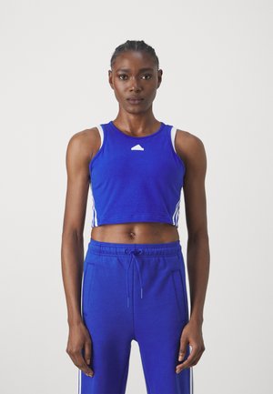 FUTURE ICONS THREE STRIPES TANK - Top - semi lucid blue