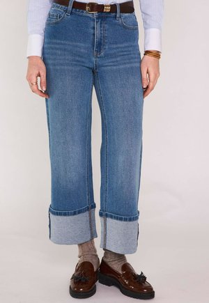 ROMA TRESSE CROP - Jean droit - stone used