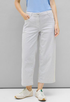 GESTREIFTE WIDE  - Trousers - blau