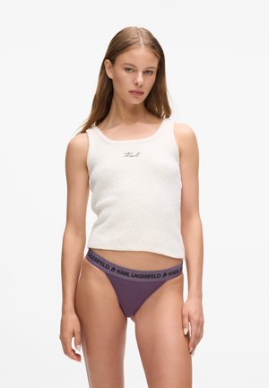 KARL LAGERFELD UNDERWEAR BOTTO LOGO BRAZILIAN BRIEFS (PACK OF 3) - Slip - windsor wine-etherea-violet