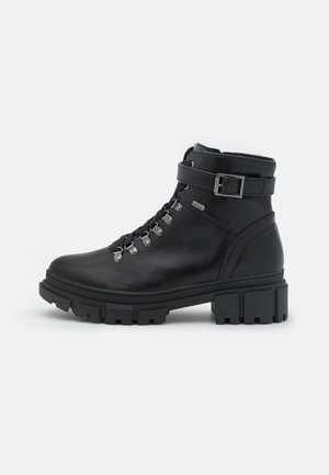 Šněrovací kotníkové boty - black