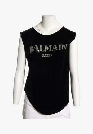 Balmain, VELVET TOP BLACK - Débardeur - black