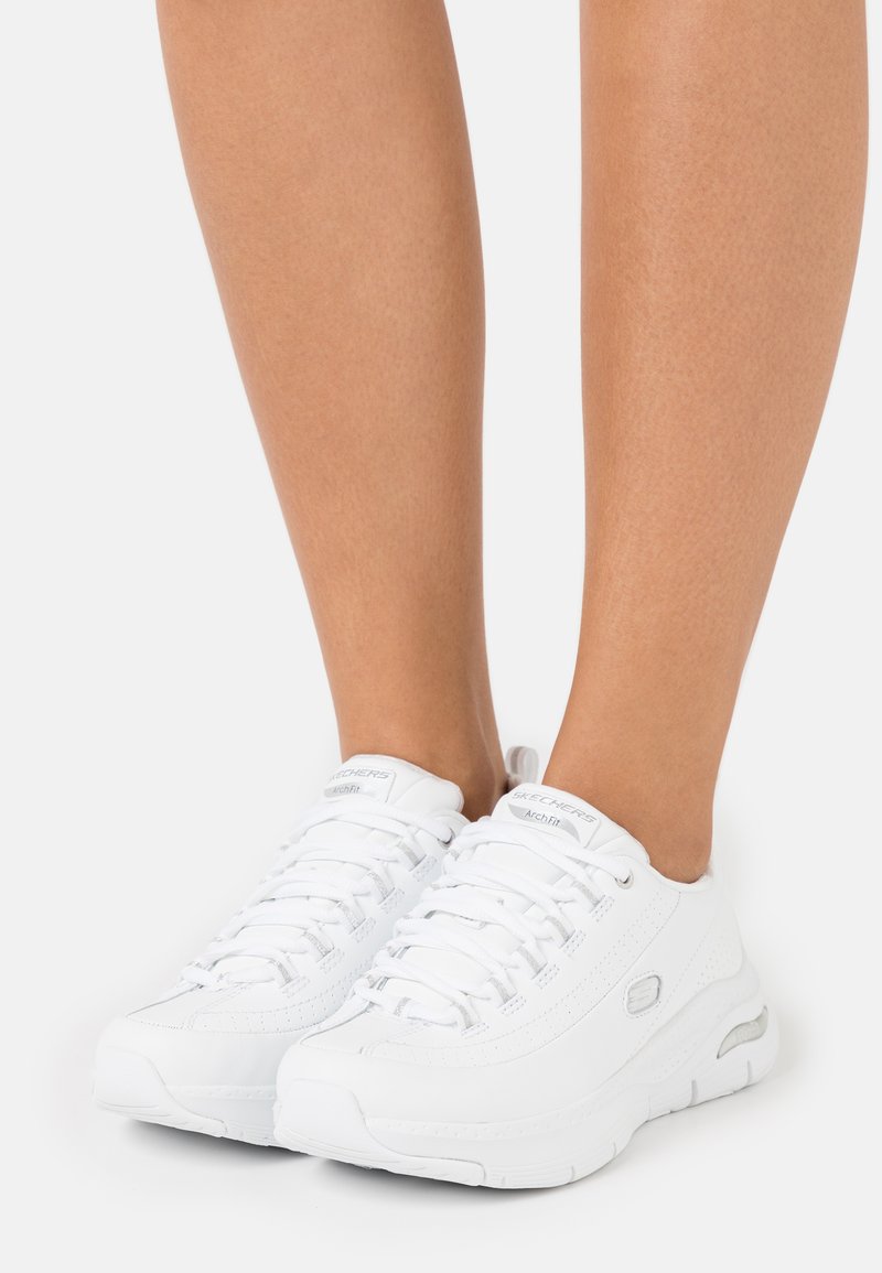 Skechers Sport ARCH FIT - Trainers - white/silver