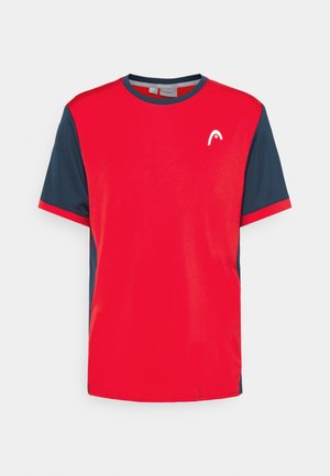 DAVIES - T-shirt print - red/blue