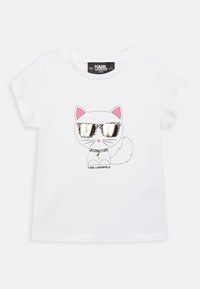 KARL LAGERFELD KIDS SHORT SLEEVES TEE - T-shirt med print - white