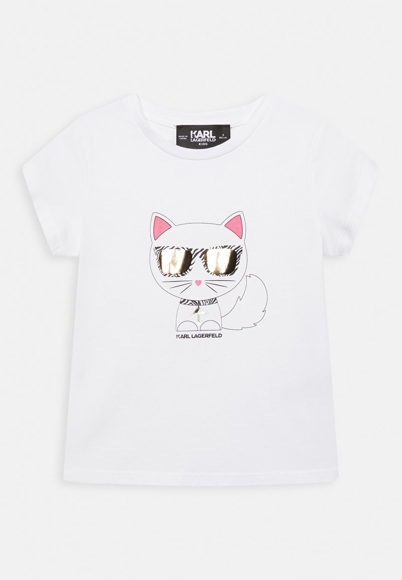 KARL LAGERFELD KIDS SHORT SLEEVES TEE - T-shirt med print - white