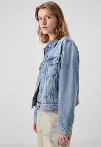 HUGO ANOUK - Jeansjakke - turquoise/aqua
