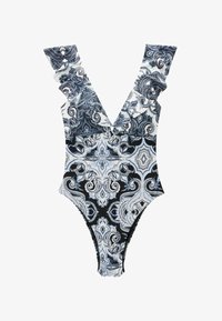 Niet geselecteerd, blue cream paisley