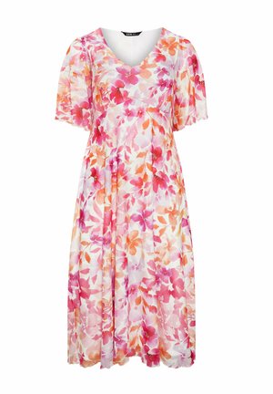 Yours Clothing, PLUS SIZE FLORAL DRESSES - Day dress - pink
