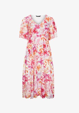 Yours Clothing, PLUS SIZE FLORAL DRESSES - Hverdagskjole - pink