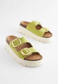 Next FOREVER COMFORTÂ DOUBLE BUCKLE  - Iešļūcenes ar papēdi - lime green