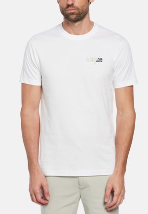 Original Penguin SPLICED LOGO - T-shirt basique - bright white