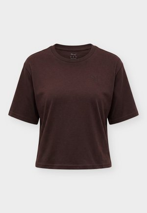 Puma, CLASS RELAXED GRAPHIC TEE - Μπλουζάκι με στάμπα - chocolate fondue