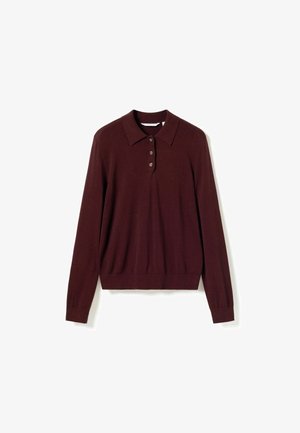 Noella, N-MAXINE KNIT - Poloshirt - burgundy
