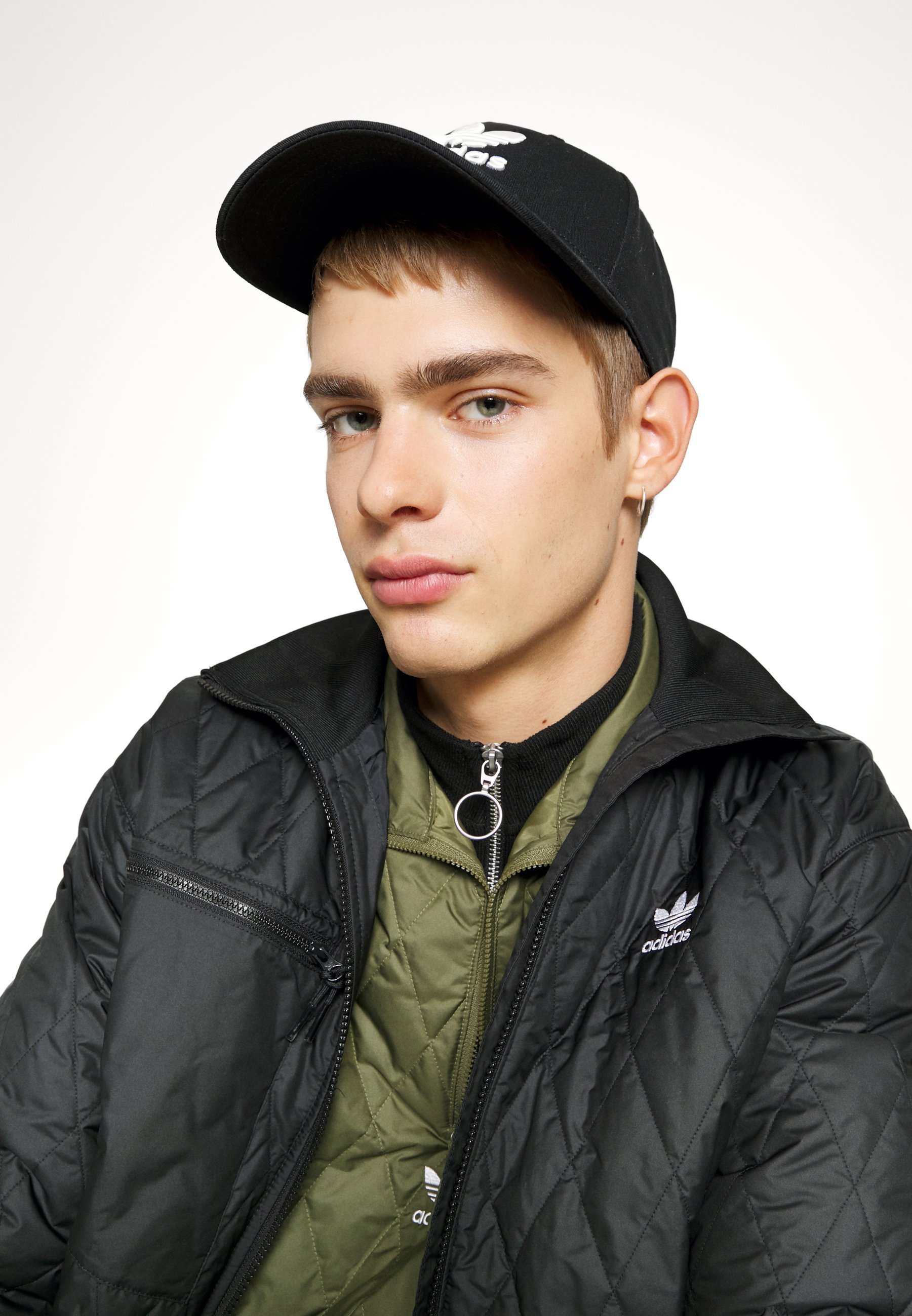 adidas Originals QUILTED - Jas - focus olive/olijfgroen - Zalando.nl