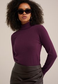 WE Fashion COLTRUI - Stickad tröja - violet