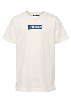 HMLJUMP - T-shirts print - off white/green