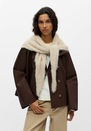 Object, SCARF FUZZY TRIANGLE - Bufanda - silver-coloured