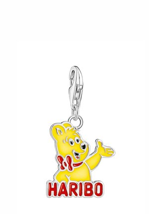 BÄR - Anhänger - silberfarben/gelb/schwarz/rot