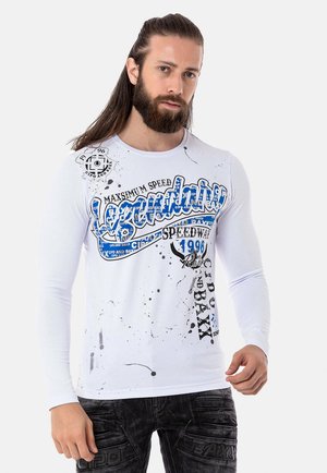 Cipo & Baxx NADRUKIEM - Long sleeved top - white