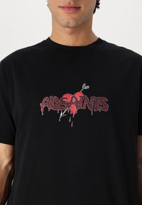 AllSaints BEREFT CREW - Μπλουζάκι με στάμπα - jet black