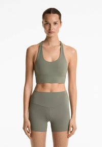 OYSHO STRAPPY BACK - Sportski grudnjak s blagom potporom - khaki
