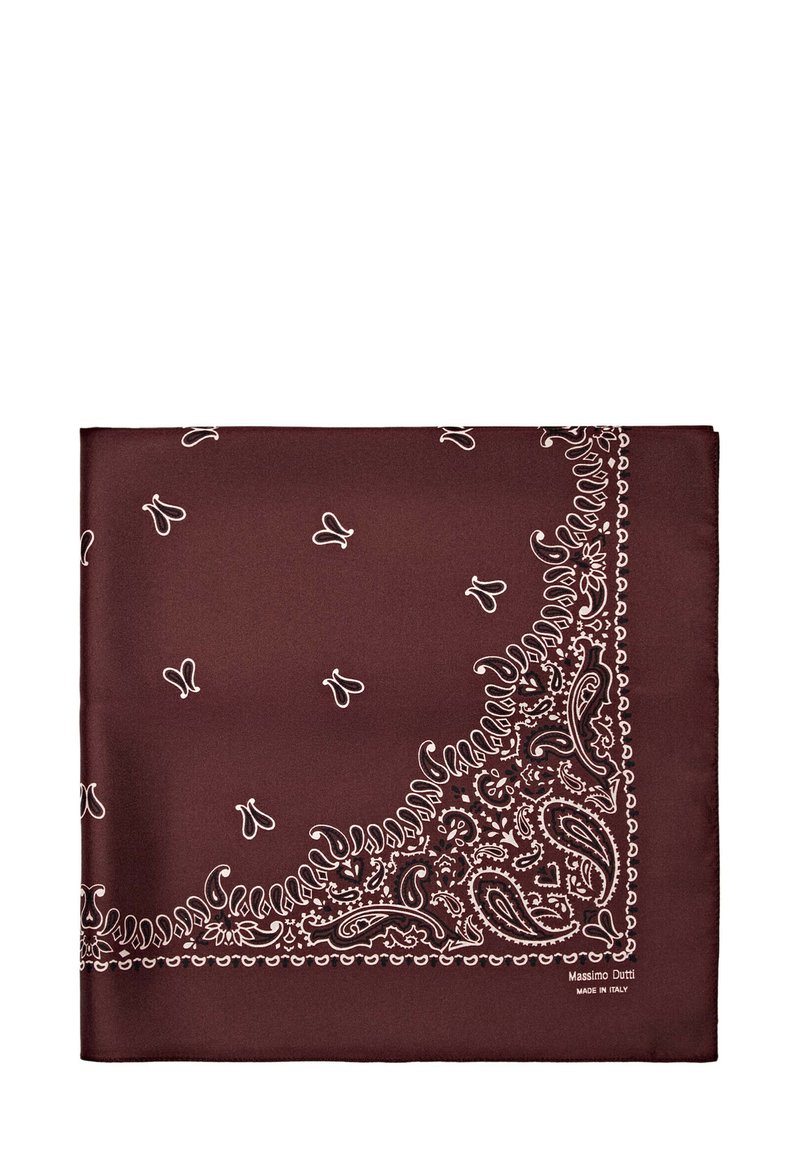 Massimo Dutti BANDANA PASLEY - Tørklæde - bordeaux