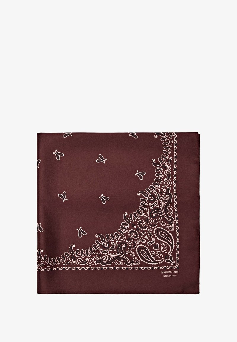 Massimo Dutti BANDANA PASLEY - Tørklæde - bordeaux