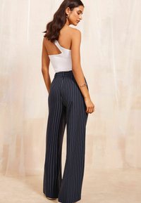 Friends Like These WIDE LEG SMART - Nohavice - pinstripe