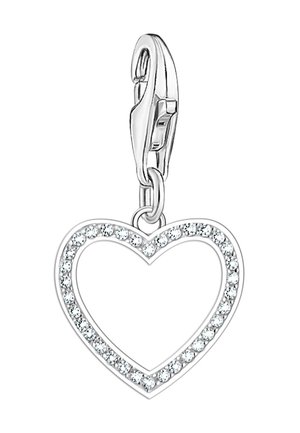 OFFENER HERZ - Charm - silberfarben weiß