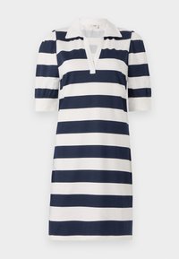 JDYDITTE V NECK DRESS - Žerzejové šaty - cloud dancer/total eclipse