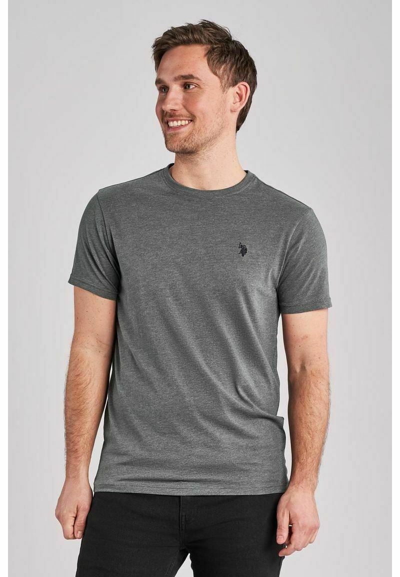 U.S. Polo Assn. ARJUN - Jednoduché tričko - medium grey melange