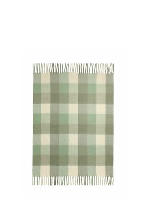 Next, REGULAR FIT - COSY CHECK THROW UNISEX - Wohndecke - sage green