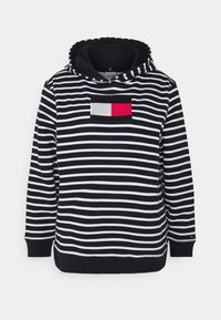 Tommy Hilfiger Curve Jersey con capucha - dark blue