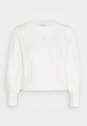 MISS ECO CHUNKY DETAIL BOBBLE - Jumper - cream