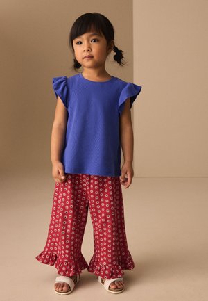 Next, REGULAR FIT - WIDE LEG FRILL - Broek - red flower