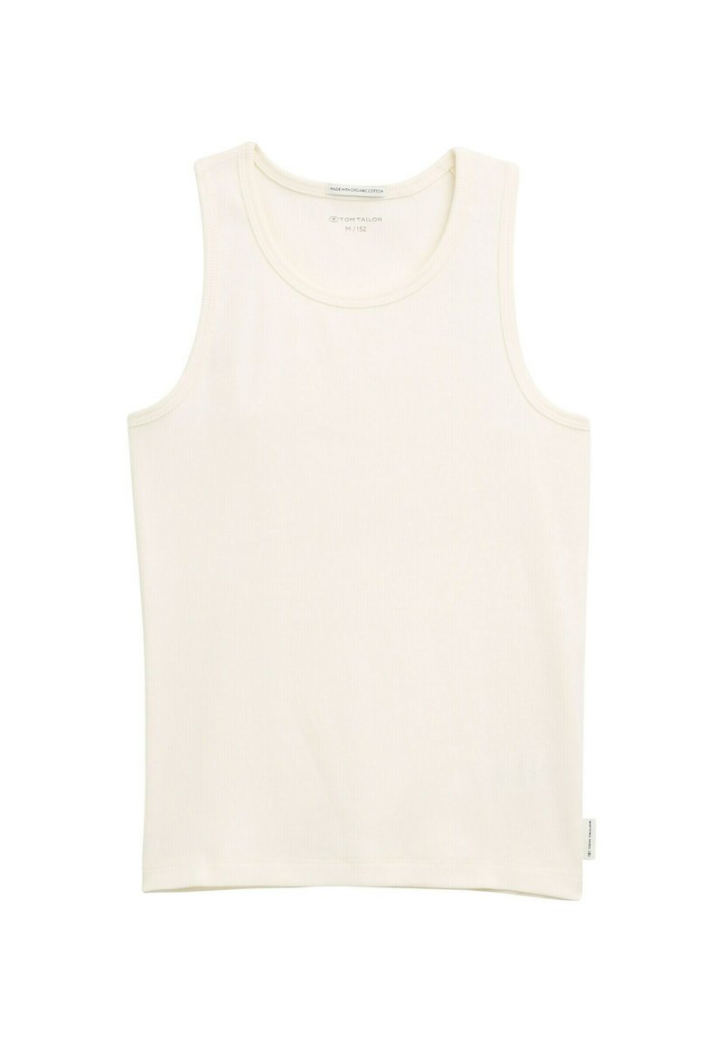 TOM TAILOR BASIC - Toppi - wool white