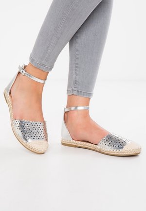 Espadrilles - silver-coloured