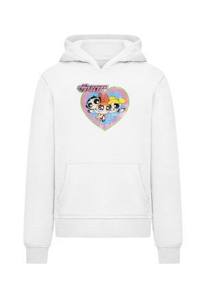 THE POWERPUFF GIRLS - FADED HEART  - Hoodie - white
