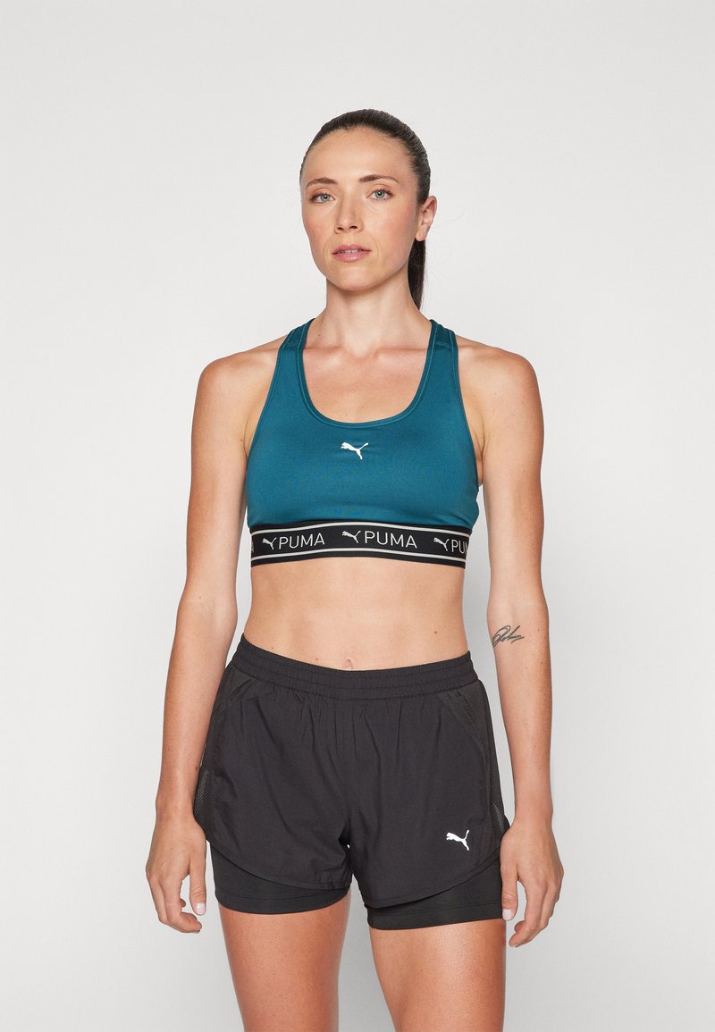 Puma KEEPS BRA - Sujetadores deportivos con sujeción media - cold green